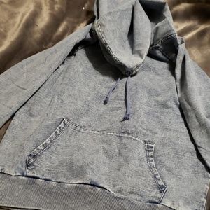 Jean sweater, jean hoodie